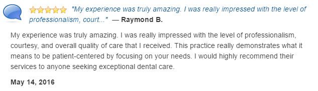 My experience was truly amazing. Impressive level of professionalism, courtesy, and quality of care.