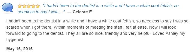I have a white coat fettish and was initially scared. Within moments, the staff made me feel at ease.
