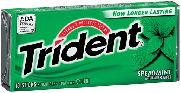 Trident gum with Xylitol