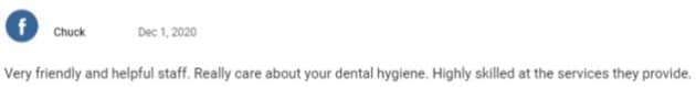 Very friendly and helpful staff. Really care about your dental hygiene. Highly skilled at the services they provide.