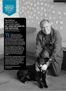 Dentist John Cretzmeyer featured in 2022MSP magazine Faces of Places