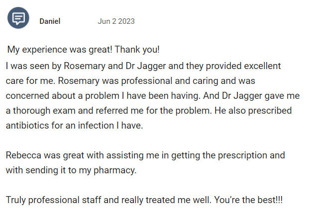 My experience was great! Truly professional staff and really treated me well. You’re the best!